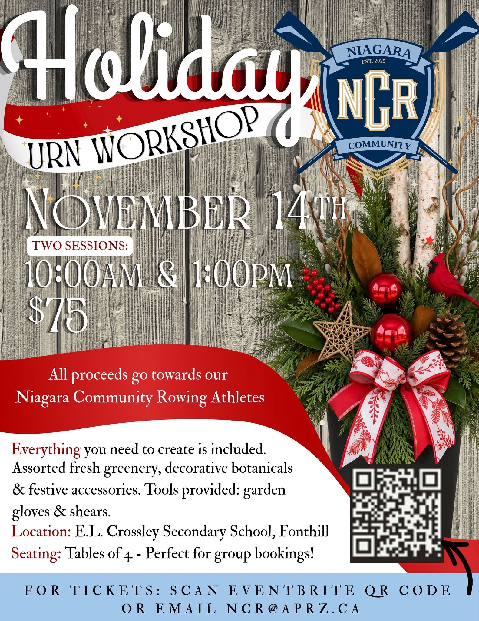 Holiday Urn Workshop